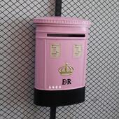 摄影道具酒吧 咖啡厅 装 铁皮复古邮筒模型 饰画创意墙饰 壁饰