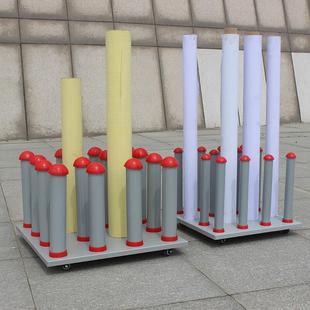 写真材料架广告耗材置物架卷材收纳架展示架室内写真纸车贴改色膜
