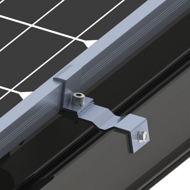 BIPV防水安装系统 铝合金光伏面板支架 建筑屋面防水槽套件