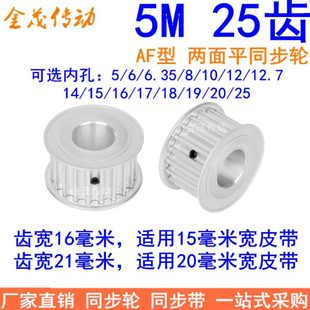 25现货 12.7 内孔6 6.35 同步轮5M25齿