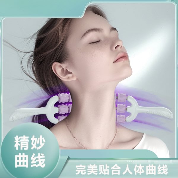 瑜伽生腿部按摩器舒缓按摩肌肉放松狼牙棒弯曲仿滚轮轴感统训练