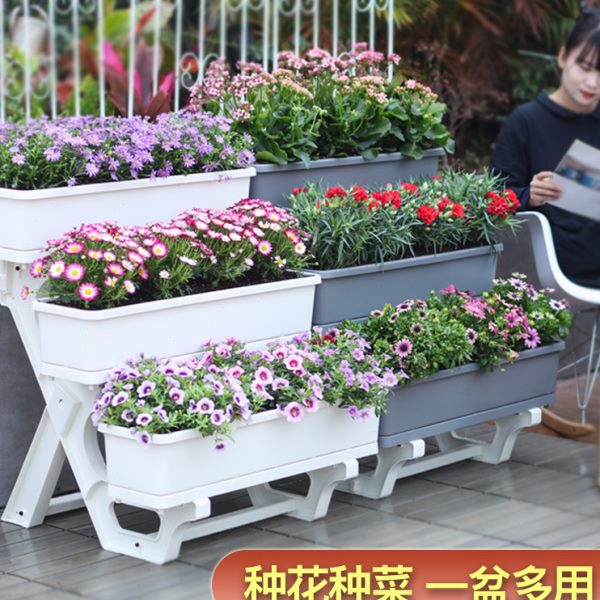 阳台种菜盆室内花架家庭蔬菜种植箱草莓专用盆花盆家用顶楼神器盆