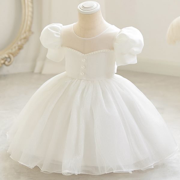 2025女童公主裙毕业彩虹演出服花童生日礼服连衣裙泡泡裙夏花仙子