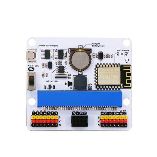 microbit wifi模块esp8266 IoT物联网 IO:bit扩展板 makecode编程