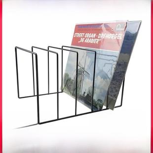 黑胶唱片收纳架极简金属铁艺CD陈列架LP电视柜展示书架大容量