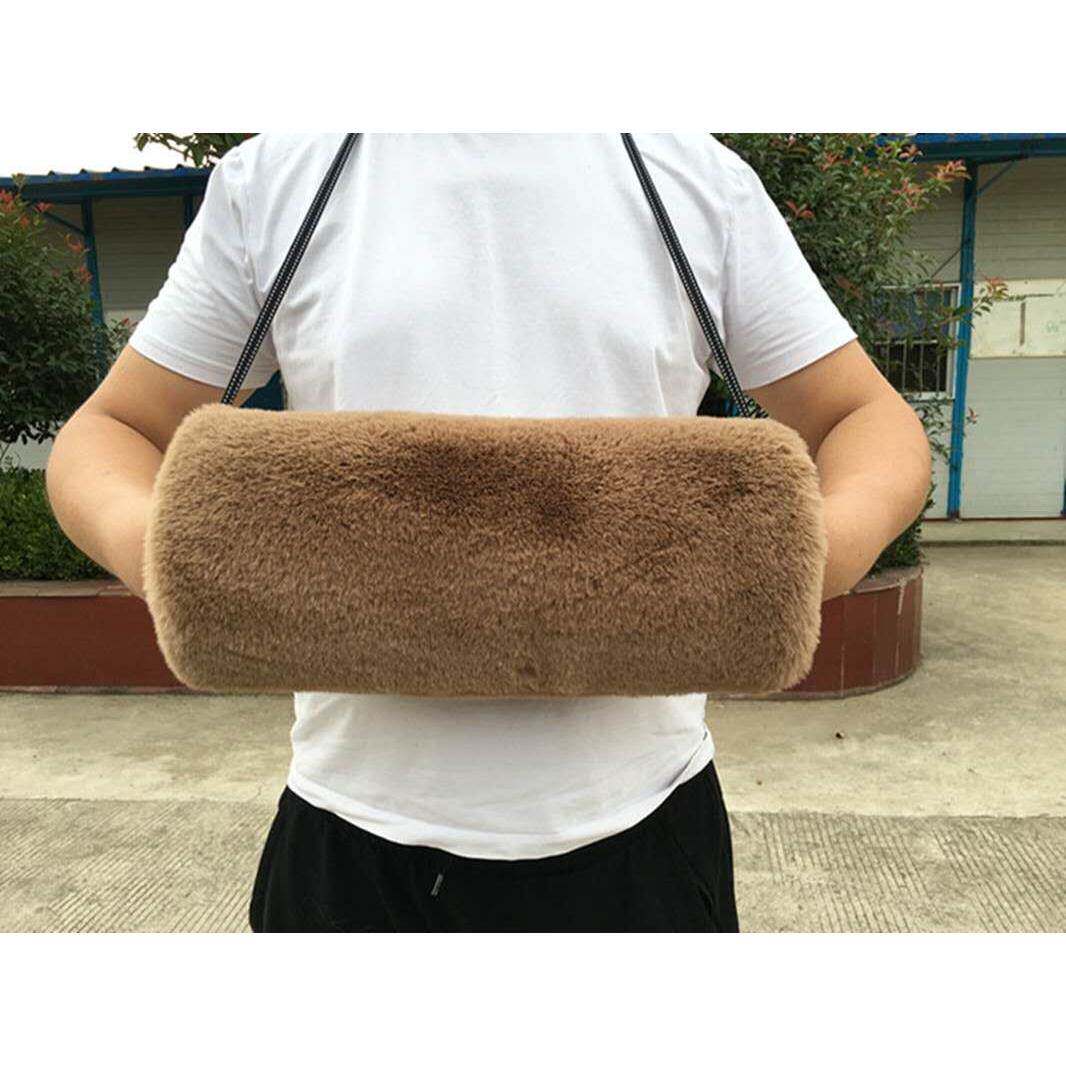 送中老年加厚暖手筒捂手棉插手暖袖捂手笼手捂子毛绒保暖冬暖手宝