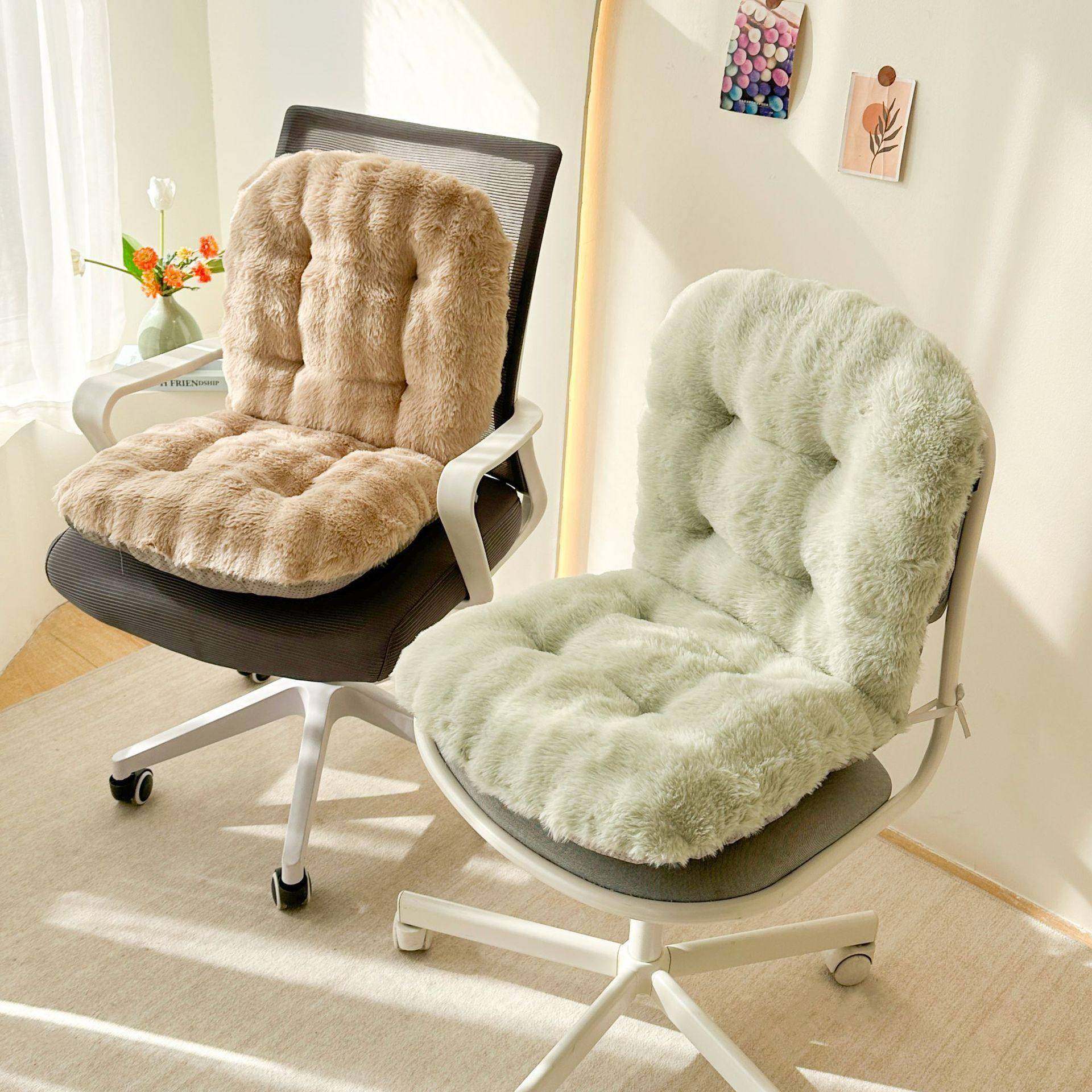 冬季保暖防滑椅子坐垫靠垫一体办公室兔毛绒久坐凳子餐桌椅垫座垫,居家布艺,靠垫/抱枕,淘宝优惠券,粉丝福利购,淘宝优惠卷