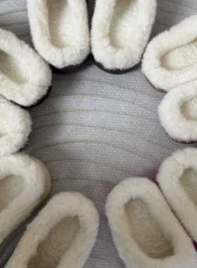 2025秋冬新款加绒保暖时尚厚底防水毛绒半拖鞋女1025 G102204