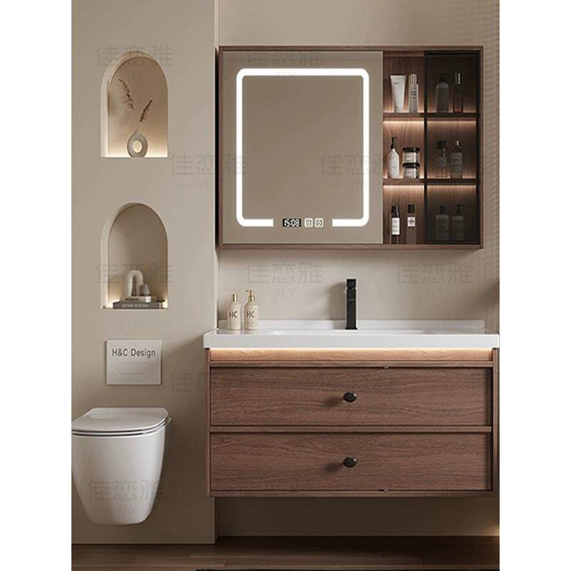 中式胡桃木浴室柜组合卫生间洗漱台一体陶瓷洗手池洗脸盆柜组合,家装主材,浴室柜组合,淘宝优惠券,粉丝福利购,淘宝优惠卷