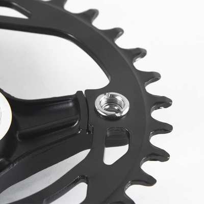 Bolany儿童自行车曲柄中空一体铝合金104BCD 32T 34T 36T童车牙盘