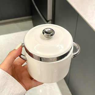 轻奢创意炖盅陶瓷带盖汤罐高颜值隔水炖燕窝鱼胶炖盅家用汤盅大号
