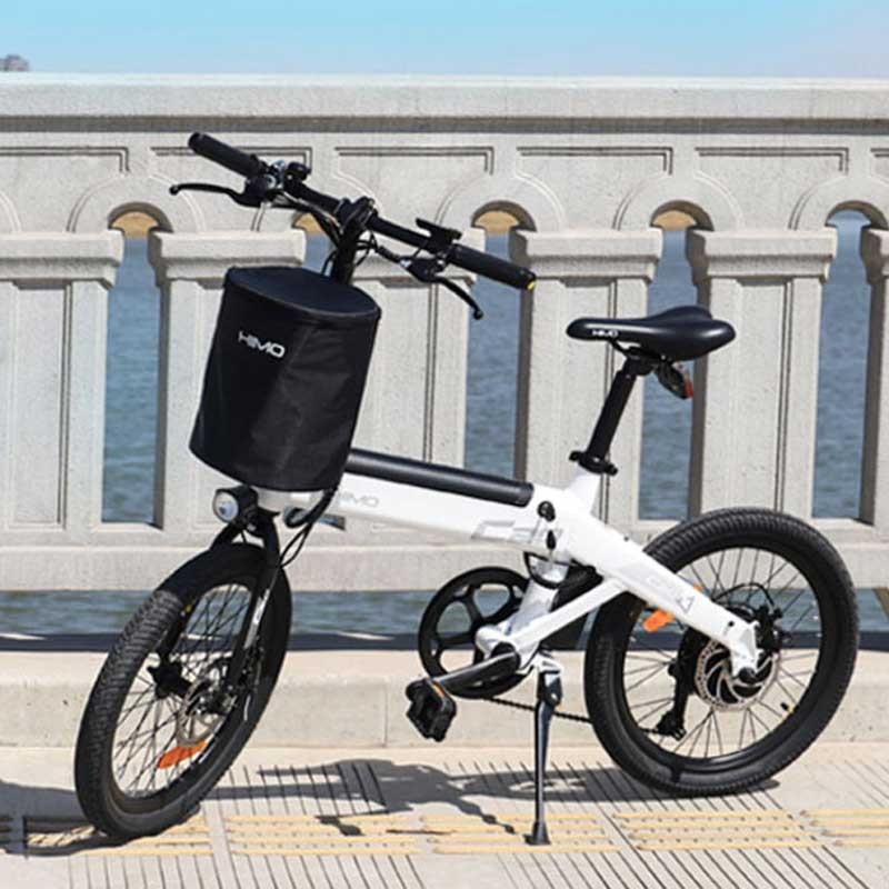 喜摩HIMO防水车筐可拆卸电动车自行车折叠车篮子挂篮带盖子