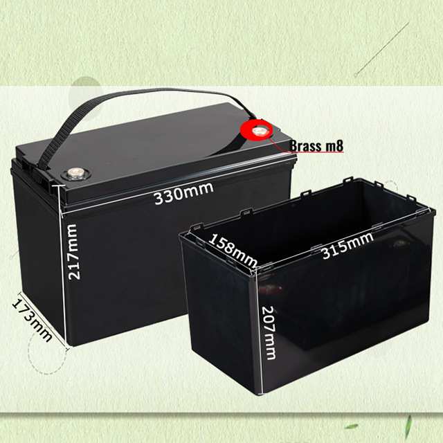 现货12V100A太阳能路灯UPS锂电池组注塑ABS外壳聚合物18650电池盒