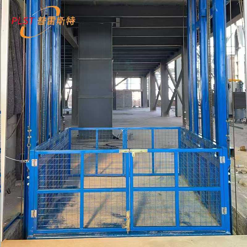 2吨小型简易车间厂房10吨二层固定导轨液压式升降货梯重型举升机