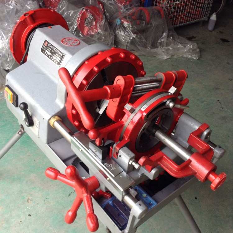 上海华星套丝机ZIT-HX-100/ 1/2-4寸套丝机/切管套丝机/电动切管