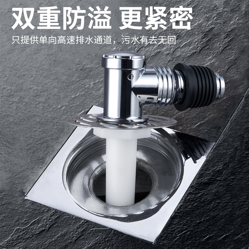 洗衣机排水管地漏接头下水道三通接口水二口合一三头通对接器