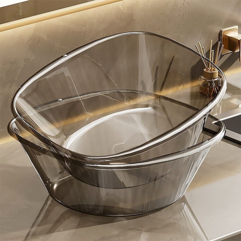 洗脸盆家用轻奢高颜值加厚透明盆子洗脚盆洗衣洗菜塑料盆美容院,家庭/个人清洁工具,脸盆,淘宝优惠券,粉丝福利购,淘宝优惠卷