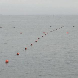 水上塑料外壳浮体 湛江水电站基地漂浮物拦截索 滚塑加工一体成型