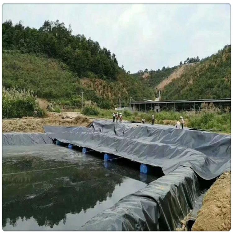 水产养殖膜鱼塘用防渗膜 莲藕池土工膜防水膜黑色塑料防渗水膜