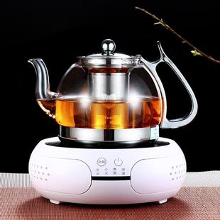 家用 电陶炉煮茶壶玻璃加厚煮茶器全自动煮茶炉耐热烧水壶黑茶套装