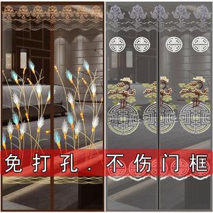 防蚊门帘磁性沙门纱窗网自装 欧式 卧室家用免打孔自吸魔术贴纱门