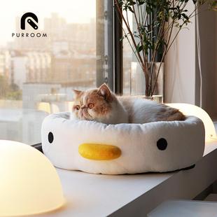 通用可拆洗猫窝透气磨爪耐磨瓦楞纸猫抓 PURROOM小鸡宠物窝四季