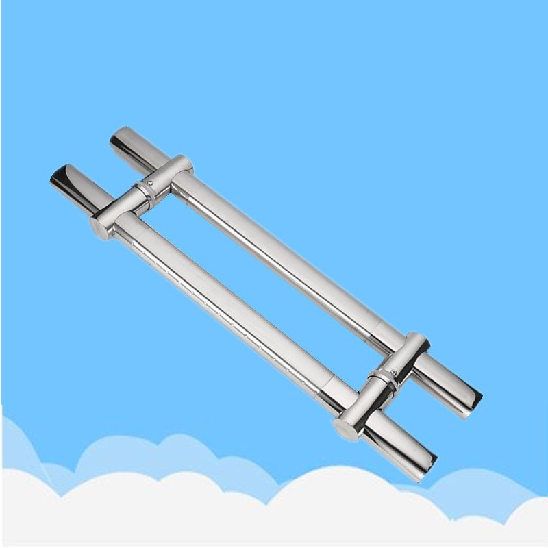 玻璃门拉手不锈钢把手加厚钢化玻璃门拉手可调孔距大门扶手大拉手