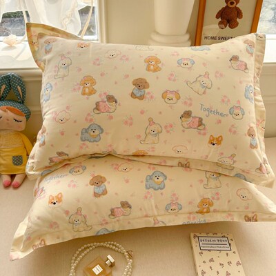 A类全棉纯棉枕套信封碎花加厚40x60 48x74 50X80cm枕芯枕头套