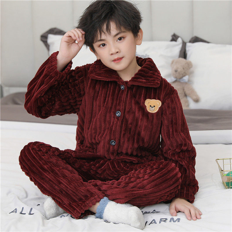 秋冬季儿童珊瑚绒睡衣男童加厚冬款法兰绒男孩家居服女童宝宝套装,童装/婴儿装/亲子装,家居服套装,淘宝优惠券,粉丝福利购,淘宝优惠卷