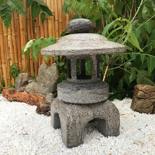 日式庭院花园石灯笼摆件石雕青石灯塔景观石头仿古宫灯户外草坪地