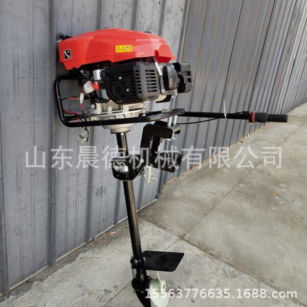 带倒挡船用汽油挂桨机 渔船木筏推进器4冲程15马力船外机