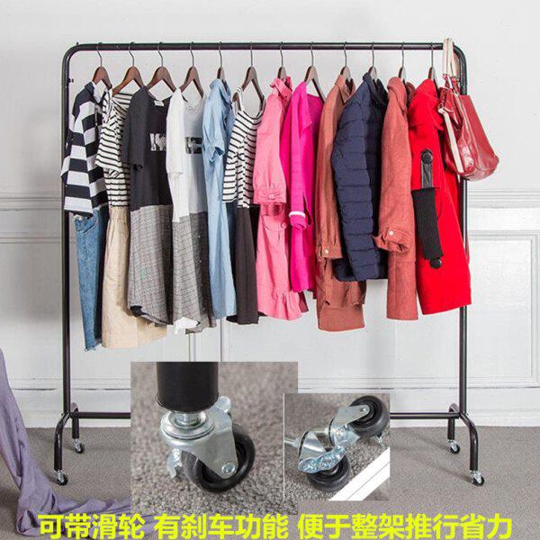 服装店展示架落地式女装店龙门架简易陈列货架可移动挂衣架带轮子