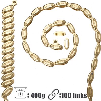 XRTC金色橄榄链鱼雷贝壳场地死飞固齿倒骑速强度自行车链条