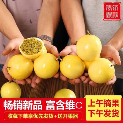 【顺丰京东】黄金百香果纯甜钦蜜9号大果新鲜水果礼盒海南鸡蛋果