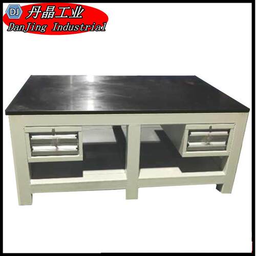 XM-DJ800四工位钢板钳工台模具台虎钳台丹晶多加厚多工位