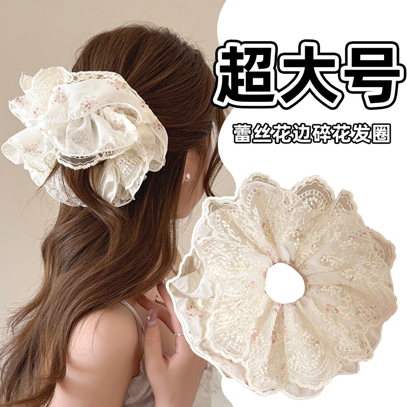 蕾丝花边大肠发圈女2025新款高级感头绳扎头发皮筋发饰头花发绳,饰品/流行首饰/时尚饰品新,发饰,淘宝优惠券,粉丝福利购,淘宝优惠卷