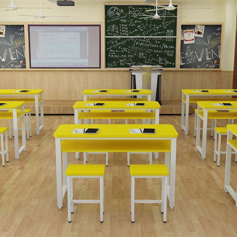 组校辅班中小学学生课桌椅合培训Aaaaa888桌厂家直销单双人家用学