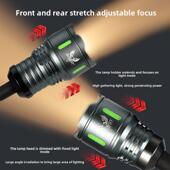 O夜be灯s筏钓HTZ鱼双灯暖黄灯USB鱼引诱灯间钓鱼灯夹筏头灯杆灯