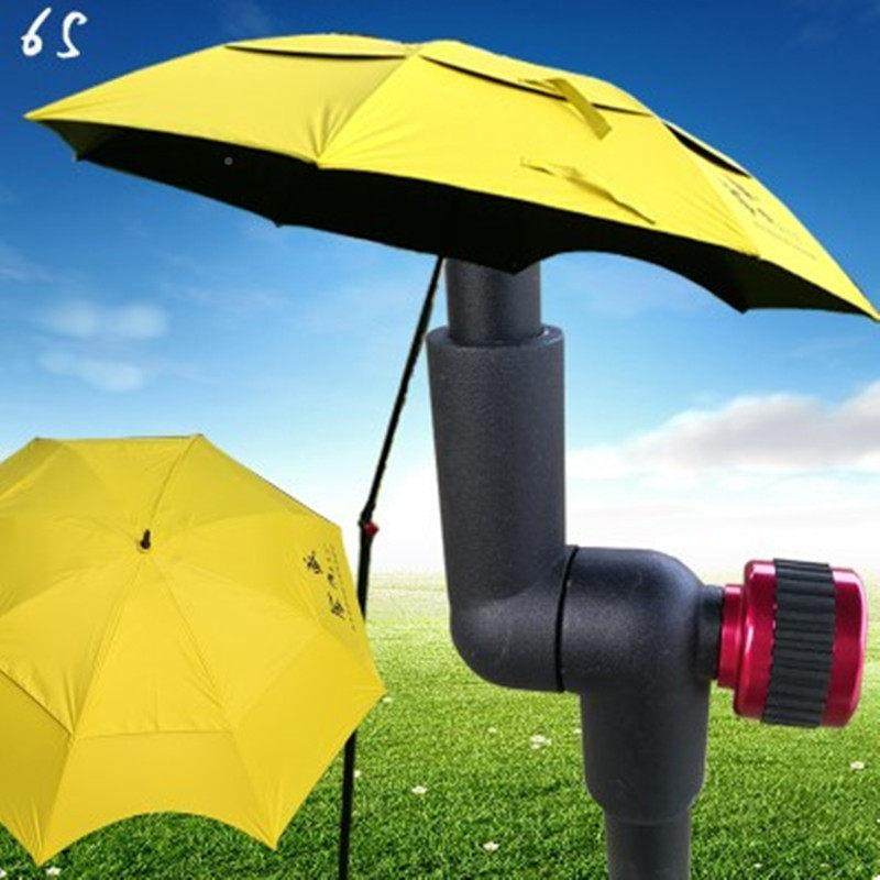 钓鱼伞大万向摺叠柺6S伞杖钓黑胶垂遮阳伞双层碳素雨户外