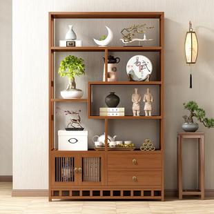 新中式博古物架茶置架茶叶展室51180件示柜隔断多宝阁客厅摆多层
