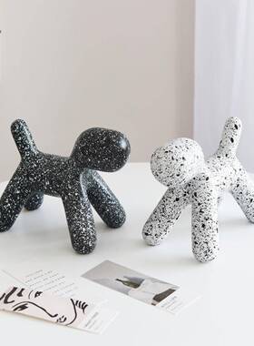 北欧术代抽象创意艺软装饰品样板房现间客厅玄书关N070101柜架桌