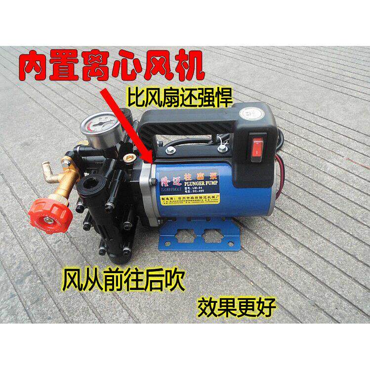 12LM-04载V2水4V48V60电动直流高压洗车机小型V车电瓶清洗泵自动