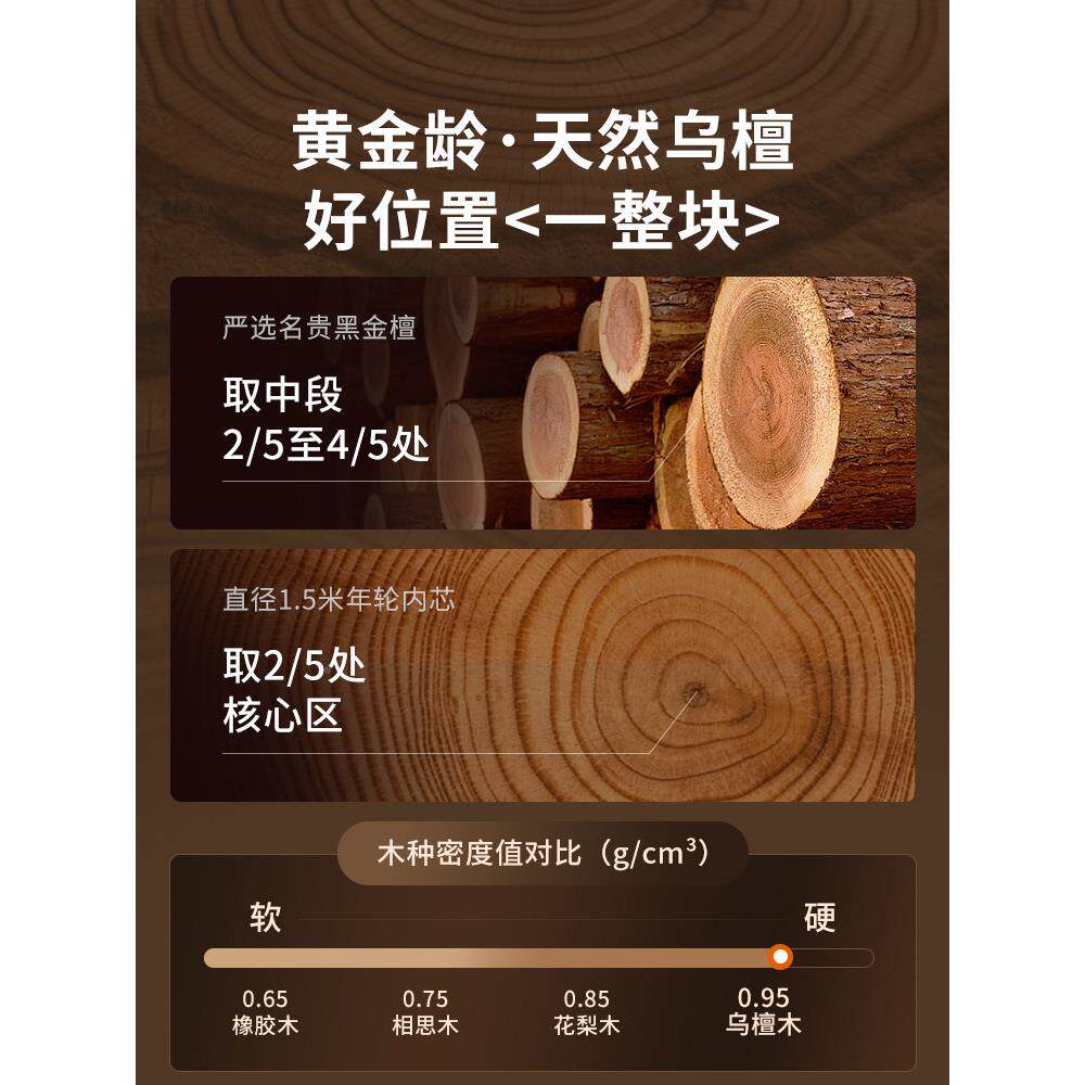 咚食西砧乌檀木整木菜板防霉抗菌实厨房家LS1.00.0用品级水果木板