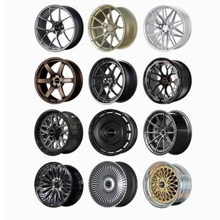 字1819 多辐树杈Y空内凹深凹镂双ModForge片 锻造轮毂17 定制