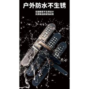 户外庭院铝门锁防3代机械单水大面密码锁室外艺门庭院门铝合金