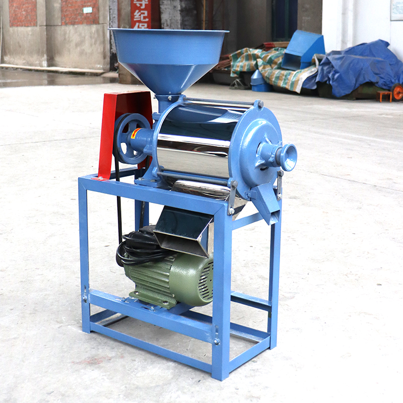 不锈钢磨面机家用型小麦玉米荞麦皮面分离一体面粉机磨细磨碎机