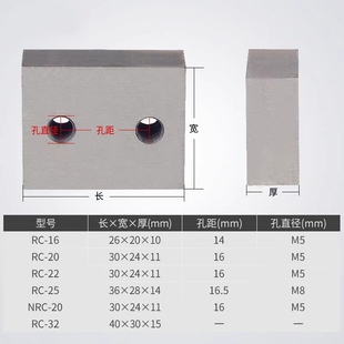 手提式钢筋切断机刀片 RC16/20/25 电动液压钳剪刀头刀片螺丝配件
