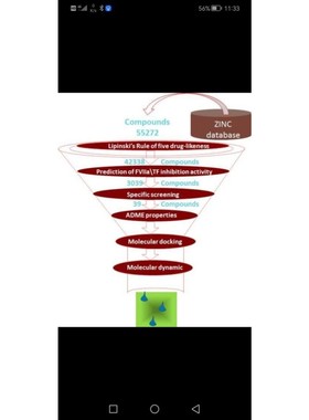 虚拟筛选 化合物库(zinc,FDA ) 对接方法:autodock vina