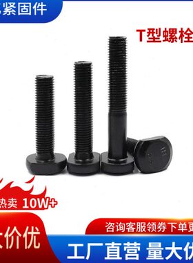 T型螺栓T形螺丝M6M8M10M12M16M24M30T形槽用螺栓DIN186压板螺丝