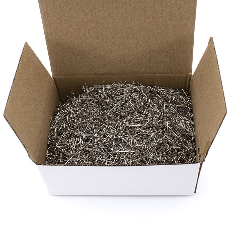 供应多规b格优质电镀大头针办公用品定位针镀镍固定针1公斤纸盒装